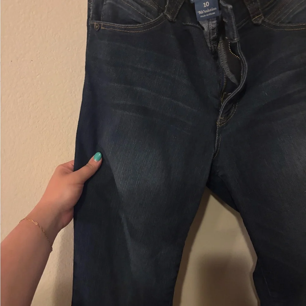 Democracy “Ab”solution® Booty Lift Straight Leg Jeans – Indigo Denim – Size 10 - Picture 7 of 10